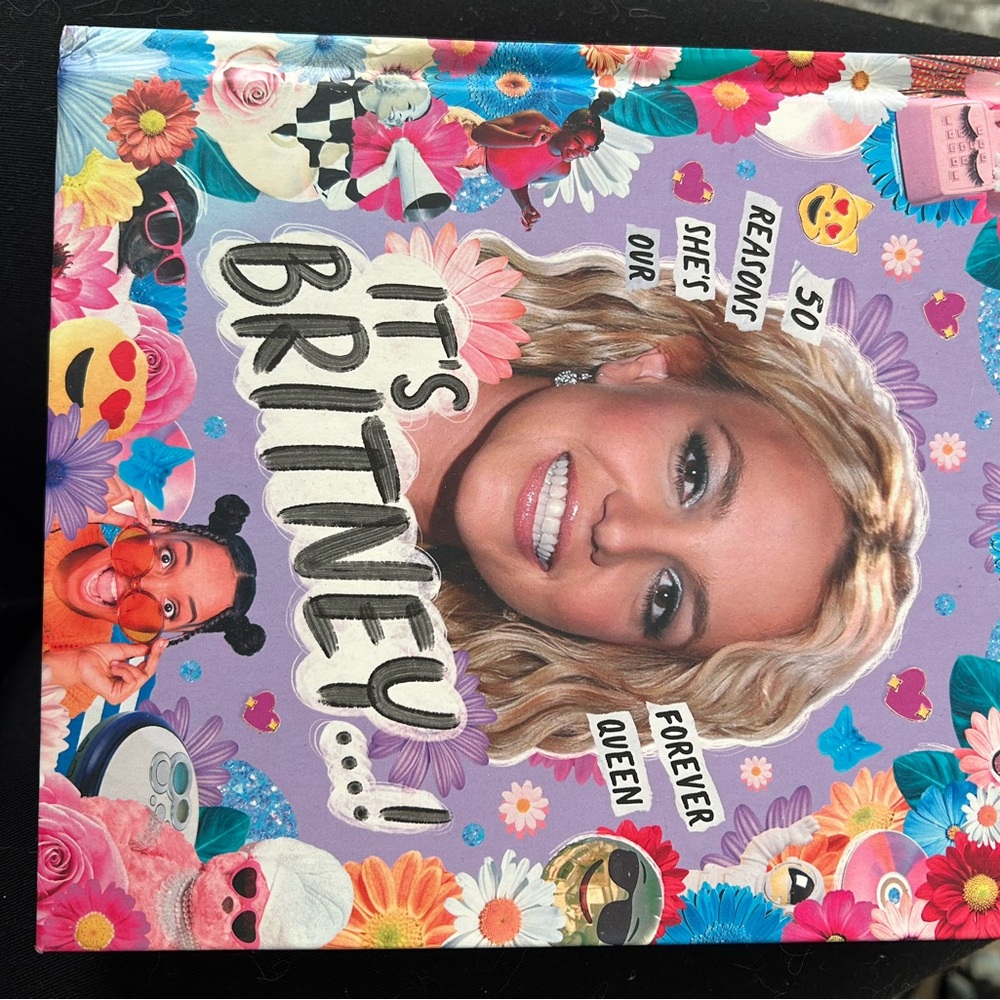Britney Spears book! Adorable for a trendy bathroom read or living room table